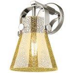 Pilaster II Cone Wall Sconce - Polished Nickel / Mercury