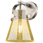 Pilaster II Cone Wall Sconce - Satin Nickel / Mercury