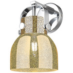 Pilaster II Bell Wall Sconce - Polished Chrome / Mercury