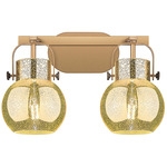 Pilaster II Sphere Bathroom Vanity Light - Brushed Brass / Mercury