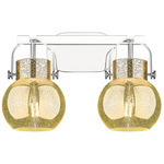 Pilaster II Sphere Bathroom Vanity Light - Polished Chrome / Mercury