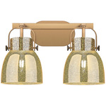 Pilaster II Bell Bathroom Vanity Light - Brushed Brass / Mercury