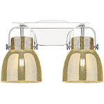 Pilaster II Bell Bathroom Vanity Light - Polished Chrome / Mercury