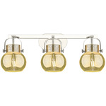Pilaster II Sphere Bathroom Vanity Light - Polished Nickel / Mercury
