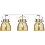 Pilaster II Bell Bathroom Vanity Light - Polished Nickel / Mercury