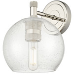 Crown Point 434 Wall Sconce - Polished Nickel / Clear