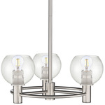 Crown Point 434 Chandelier - Satin Nickel / Seedy