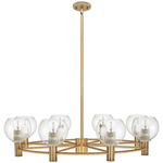 Crown Point 434 Chandelier - Brushed Brass / Clear