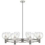 Crown Point 434 Chandelier - Polished Nickel / Clear