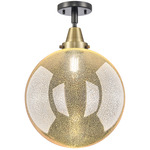 Beacon Mercury Ceiling Light - Black / Antique Brass / Mercury