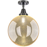 Beacon Mercury Ceiling Light - Matte Black / Mercury