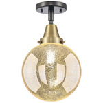 Beacon Mercury Ceiling Light - Black / Antique Brass / Mercury