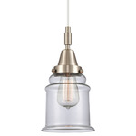 Canton 447 Pendant - Brushed Satin Nickel / Clear
