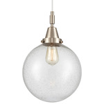Beacon 447 Cord Pendant - Brushed Satin Nickel / Seedy Beacon 447 Cord Pendant - Brushed Satin Nickel / Seedy
