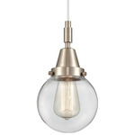 Beacon 447 Cord Pendant - Brushed Satin Nickel / Clear Beacon 447 Cord Pendant - Brushed Satin Nickel / Clear