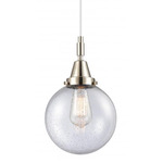 Beacon 447 Cord Pendant - Brushed Satin Nickel / Seedy Beacon 447 Cord Pendant - Brushed Satin Nickel / Seedy