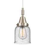 Bell 447 Small Cord Pendant - Brushed Satin Nickel / Seedy