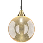 Beacon 447 Mercury Stem Pendant - Black / Antique Brass / Mercury Beacon 447 Mercury Stem Pendant - Black / Antique Brass / Mercury