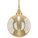 Beacon 447 Mercury Stem Pendant - Satin Gold / Mercury Beacon 447 Mercury Stem Pendant - Satin Gold / Mercury