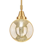 Beacon 447 Mercury Stem Pendant - Satin Gold / Mercury Beacon 447 Mercury Stem Pendant - Satin Gold / Mercury