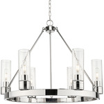 Boreas Chandelier - Polished Nickel / Seedy