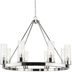 Boreas Chandelier - Polished Nickel / Seedy