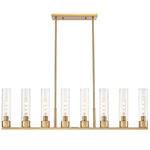 Boreas Linear Pendant - Brushed Brass / Seedy