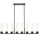 Boreas Linear Pendant - Matte Black / White