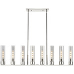 Boreas Linear Pendant - Polished Nickel / Light Smoke