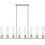 Boreas Linear Pendant - Satin Nickel / Clear