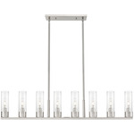 Boreas Linear Pendant - Satin Nickel / Seedy