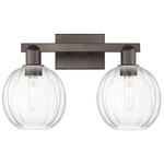 Preston Globe Bathroom Vanity Light - Oil Rubbed Bronze / Clear