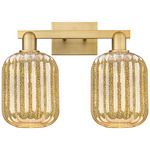 Preston Jar Bathroom Vanity Light - Brushed Brass / Mercury
