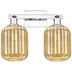 Preston Jar Bathroom Vanity Light - Polished Chrome / Mercury