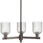 Bridal Veil 716 3-Light Chandelier - Oil Rubbed Bronze / Seedy
