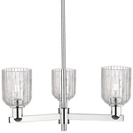 Bridal Veil 716 3-Light Chandelier - Polished Chrome / Clear
