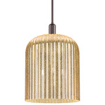 Bridal Veil Arcadia Pendant - Oil Rubbed Bronze / Mercury