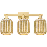 Preston Jar Bathroom Vanity Light - Satin Gold / Mercury