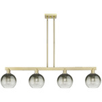 Brookhaven Globe Linear Pendant - Antique Brass / Brookhaven Slate