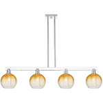 Brookhaven Globe Linear Pendant - Polished Chrome / Brookhaven Amber