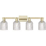 Bridal Veil 716 Bathroom Vanity Light - Antique Brass / Clear