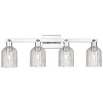 Bridal Veil 716 Bathroom Vanity Light - Polished Chrome / Clear
