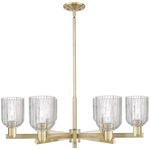 Bridal Veil 716 6-Light Chandelier - Antique Brass / Clear