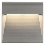 Casa Square Outdoor Wall Light - Gray / Clear