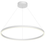 Cerchio Pendant - White / Frosted