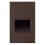 Sonic Outdoor 12V Vertical Step Light - Espresso / Clear