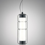 Stacking Vertical Pendant - Matte White / Matte Black / Transparent