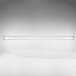 Stacking Horizontal Pendant - Matte White / Anodized Aluminum / Transparent