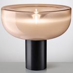 Aella Table Lamp - Matte Black / Shaded Pink