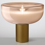 Aella Table Lamp - Matte Bronze / Shaded Pink